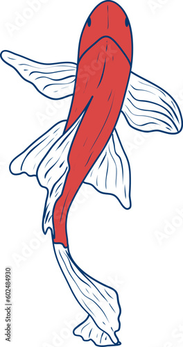 Koi Flat Art