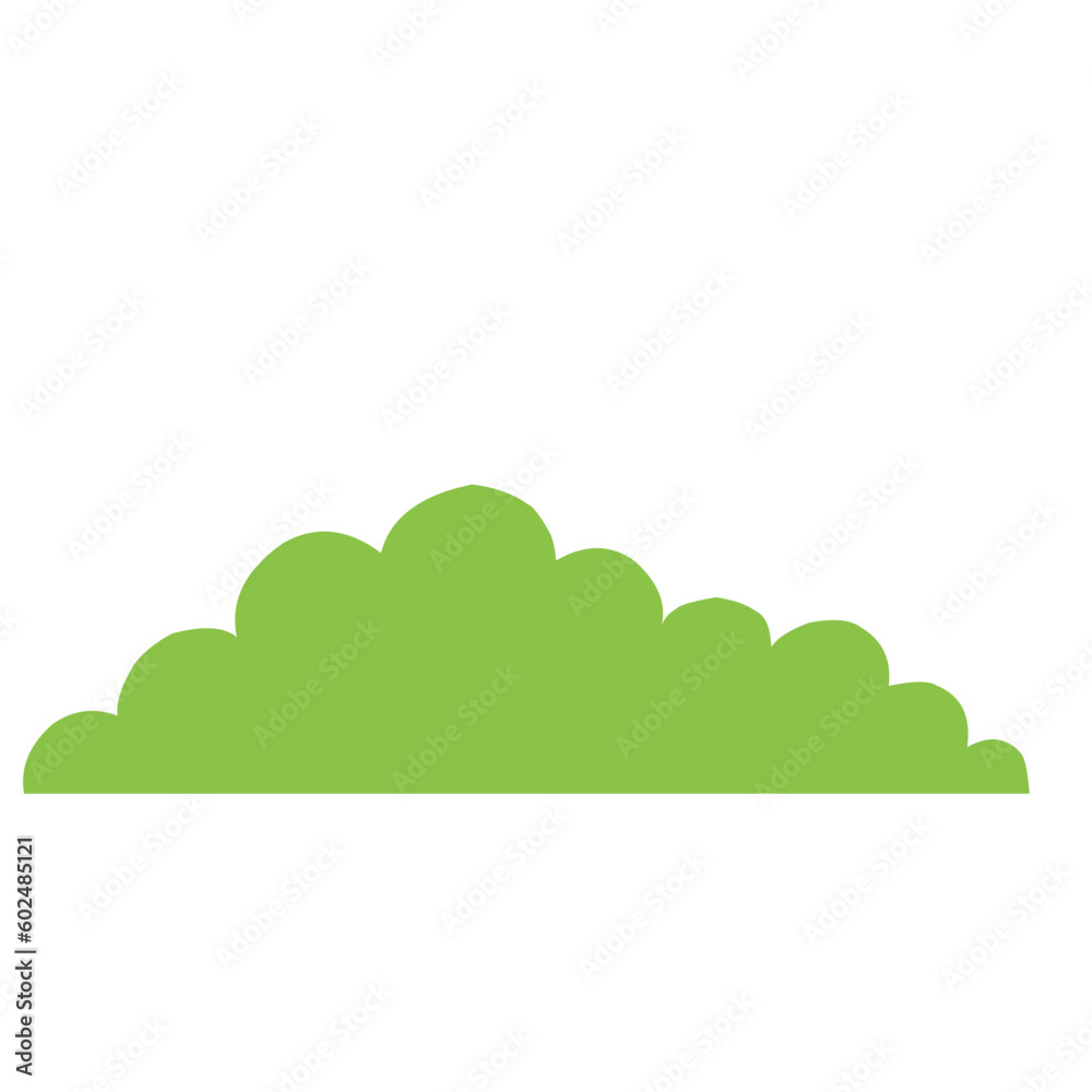 Green bush illustration