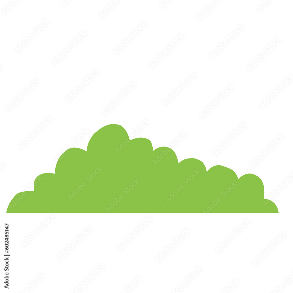 Obraz premium Green bush illustration