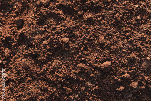 Close-up of fertile loam for the background