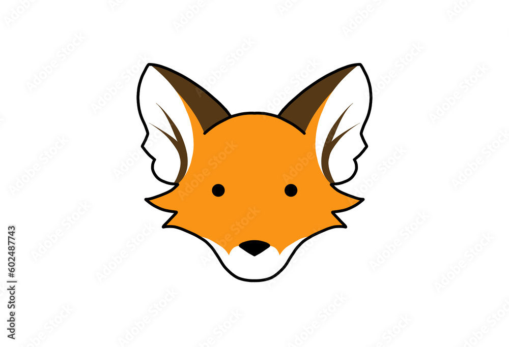 cartoon fox face cartoon fox face