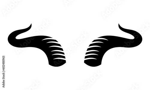 buffalo antler logo vector