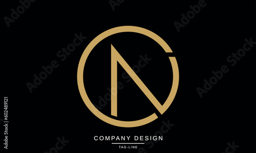 CN, NC, Abstract Letters Logo Monogram