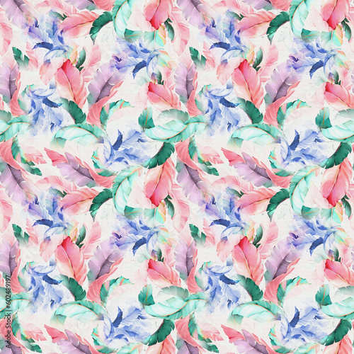 background with leaf background textile design wallpaper  © Kalpeshtlad