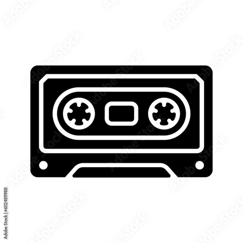 Cassette icon. sign for mobile concept and web design. vector illustration