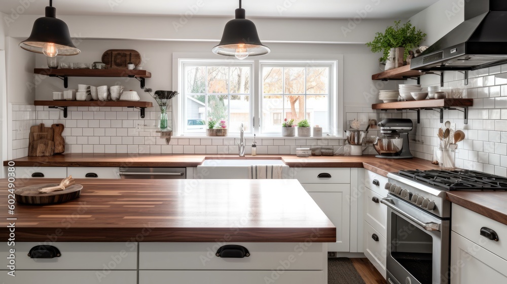 Fototapeta premium Modern Farmhouse Kitchen