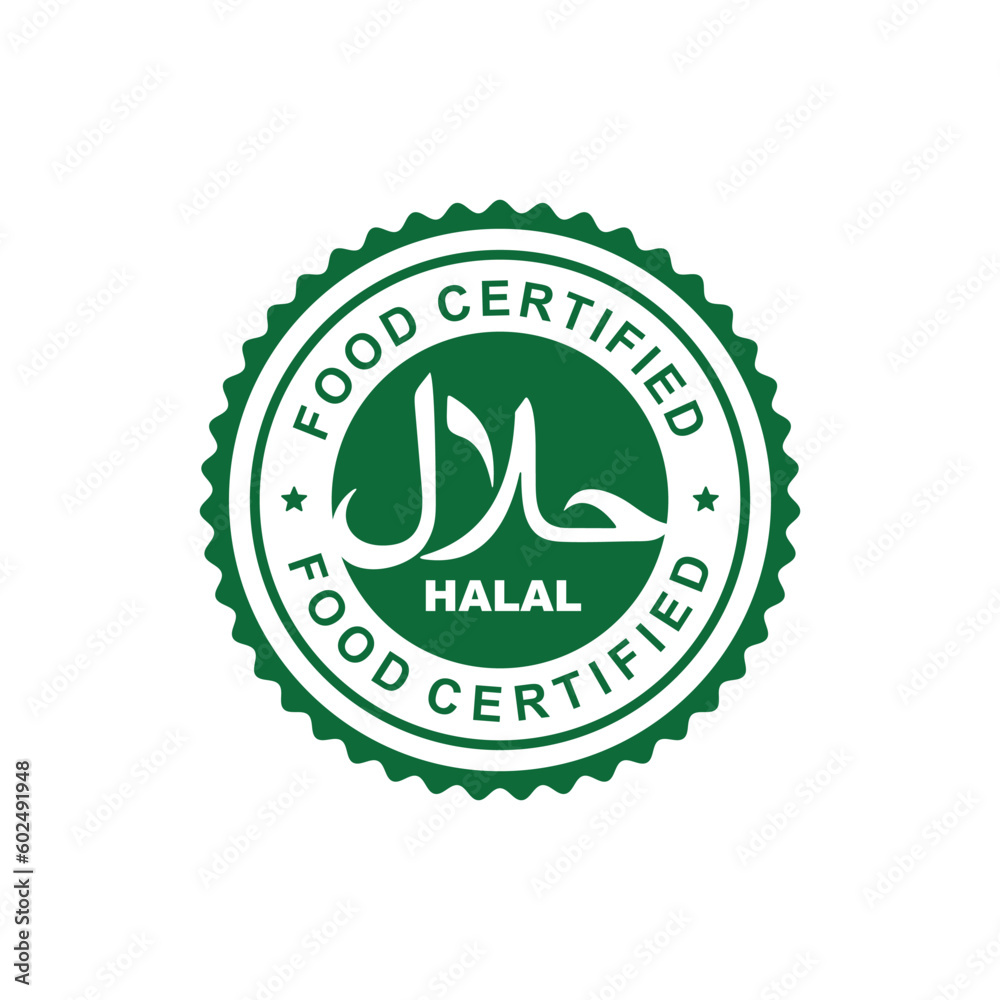 Halal mark icon isolated on white background Halal mark icon isolated on white background