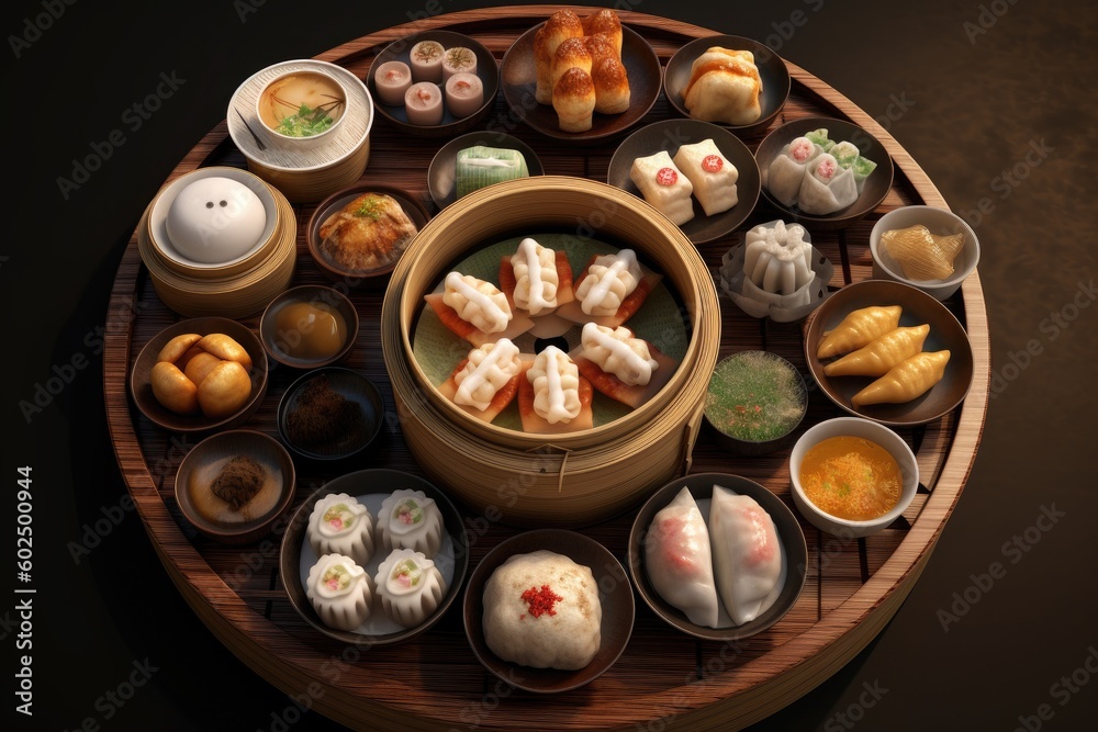 Chinese Dim Sum Meal Background Image Chinese Dim Sum Meal Background Image