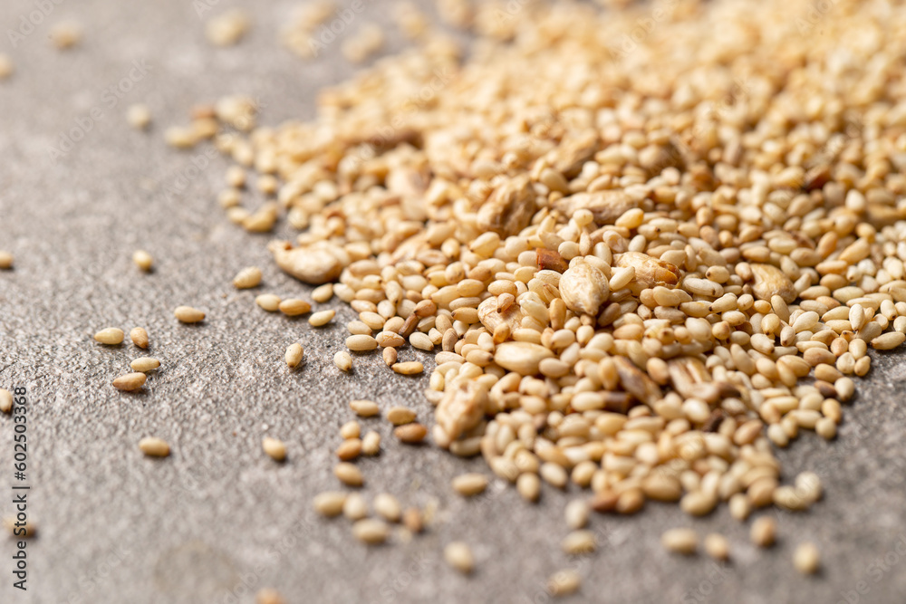 Roasted Sesame Seeds and Pine Nuts Roasted Sesame Seeds and Pine Nuts