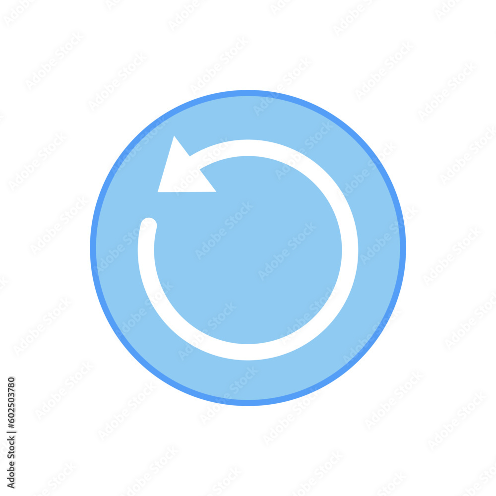 Replay icon vector design illustration Replay icon vector design illustration