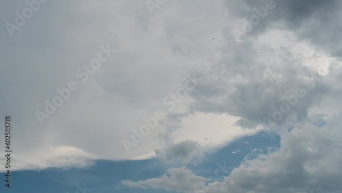 Wallpaper Mural Timelapse of the dramatic dark storm sky and cloud with 4k resolution. The world climate change concept. Torontodigital.ca