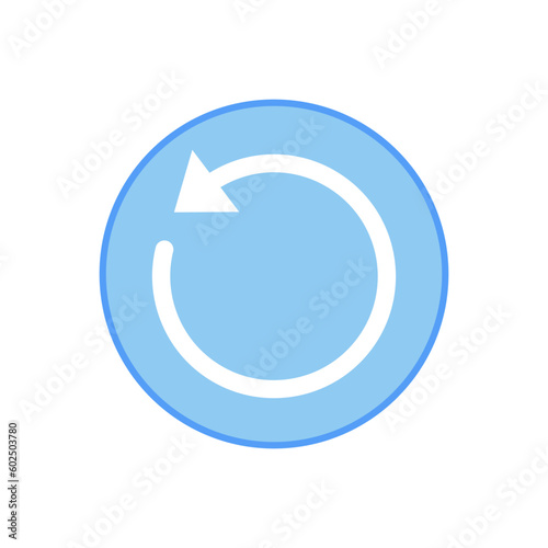 Replay icon vector design illustration