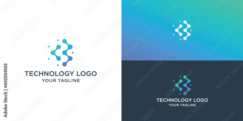 Initial B or B logo design template, Technology abstract vector logo Initial B or B logo design template, Technology abstract vector logo