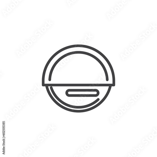 Electric unicycle line icon