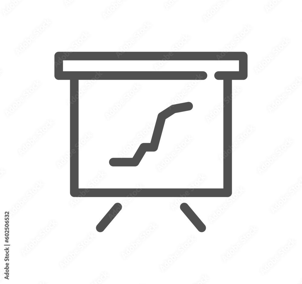 Success and growth related icon outline and linear vector. Success and growth related icon outline and linear vector.