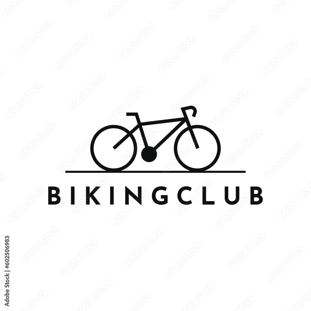 Simple bike cycle logo design template Simple bike cycle logo design template