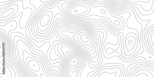 Topographic map background geographic line map with elevation assignments. Modern design with White background with topographic wavy pattern design.paper texture Imitation of a geographical map shades