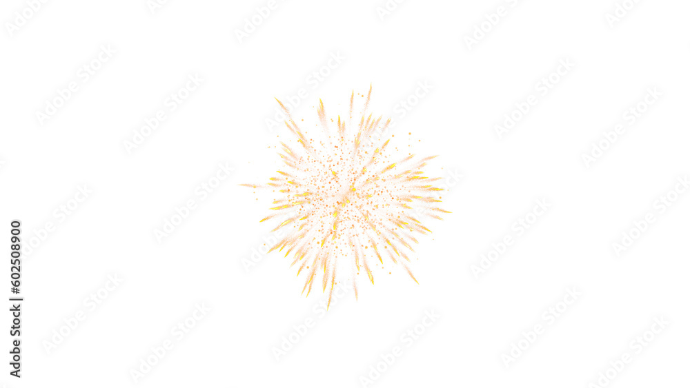 Fireworks for holiday. abstract design element of dots and particles isolated background.