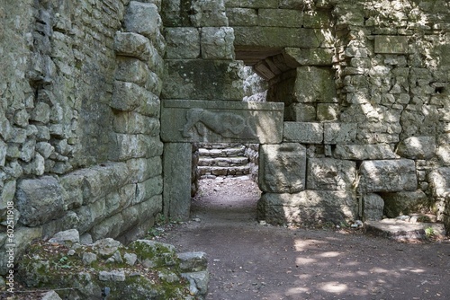 Fototapeta Naklejka Na Ścianę i Meble -  The stunning ruins of Butrint, Albania, located near the city of Sarande, were settled since at least the 6th century BC