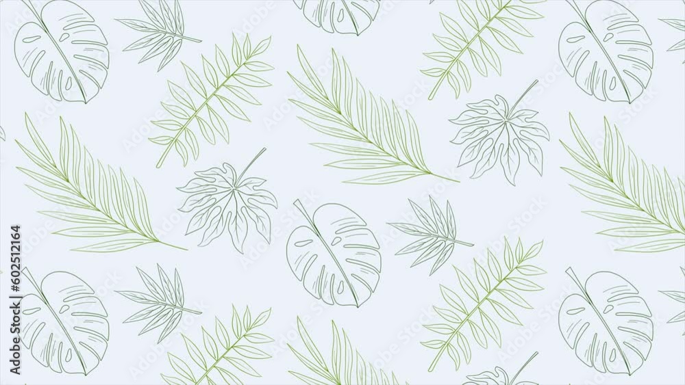 Green tropical leaves background pattern Green tropical leaves background pattern