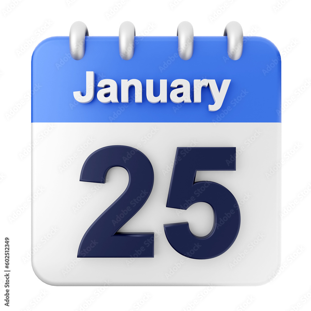 3d calendar january 3d calendar january