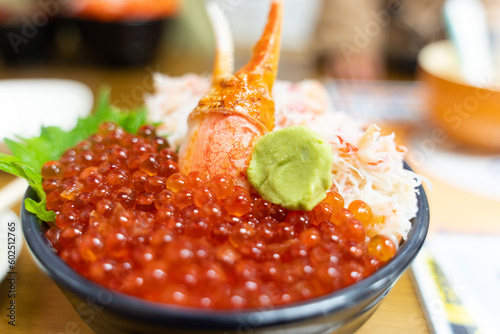Tapety artystyczne いくら かに 海鮮丼 北海道 小樽