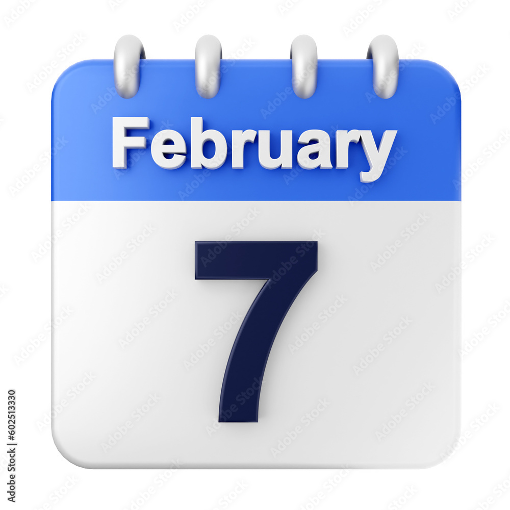 3d calendar february 3d calendar february