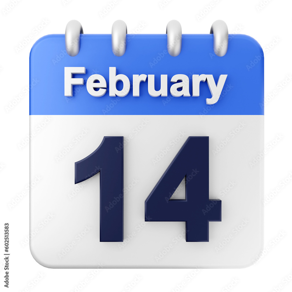 3d calendar february 3d calendar february