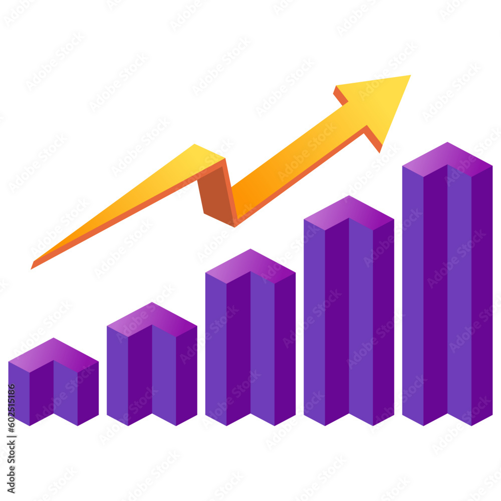 Fototapeta premium 3D Business Statistic