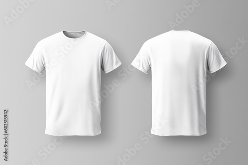 mock up t-shirt on grey background. Generative ai