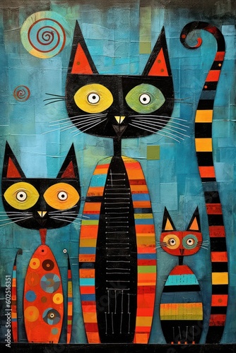 Whimsical Family Portrait Generative AI