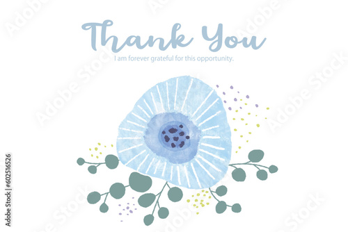 Vector illustration of bright pastel flowers. Greeting card on white background.