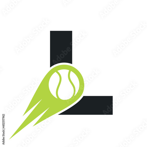 Initial Letter L Tennis Club Logo Design Template. Tennis Sport Academy, Club Logo