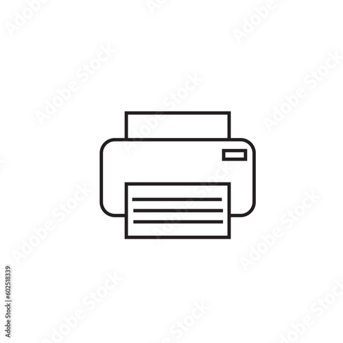 printer icon vector illustration