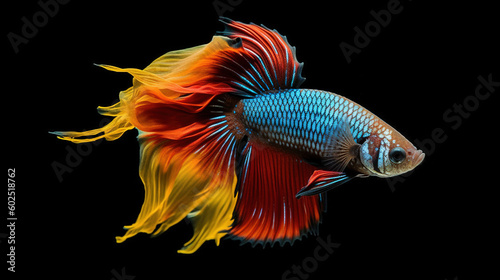 Thai Betta fish are known for their stunning and military camouflage colors, with intricate and eye-catching patterns that set them apart. When viewed in isolation and under bright lights, these fish 