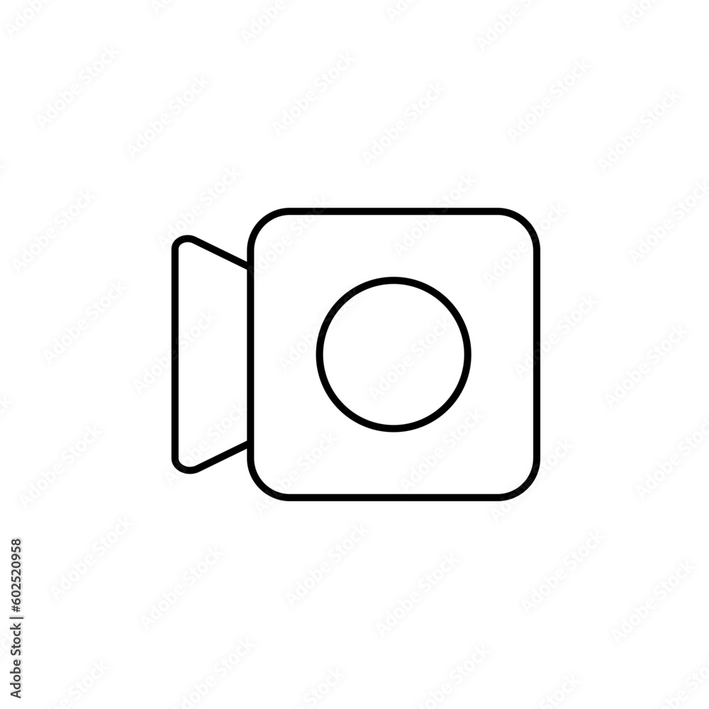 Video camera icon vector. Movie illustration sign or symbol. Video camera icon vector. Movie illustration sign or symbol.