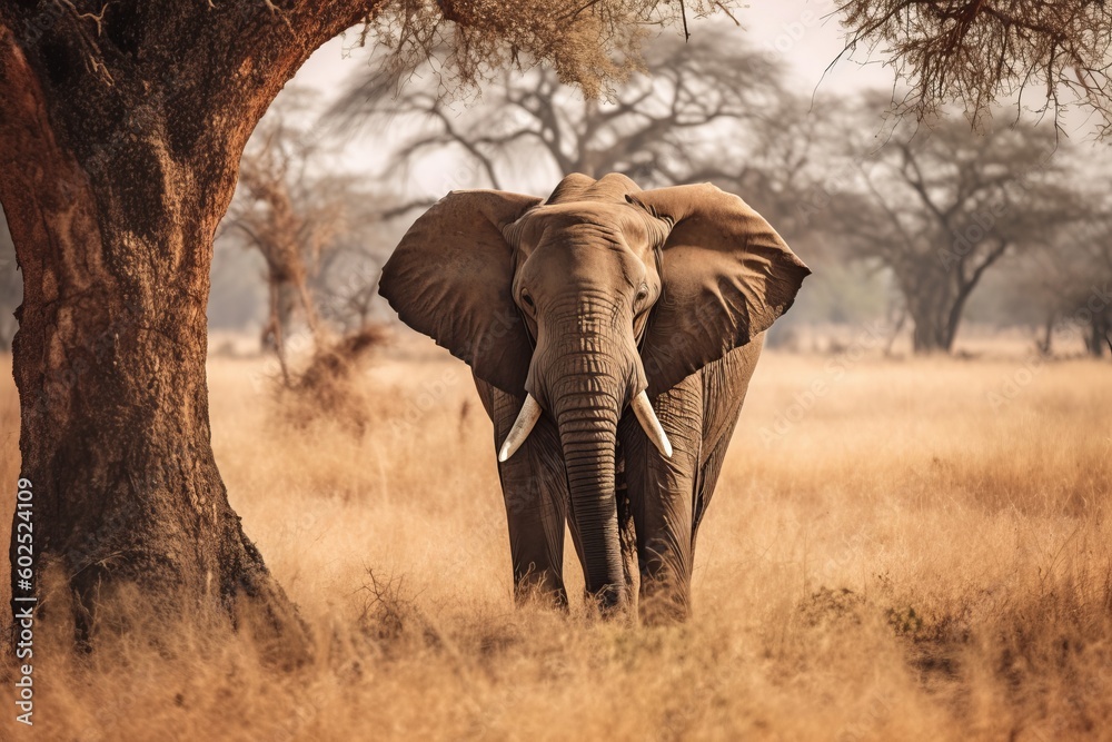 Fototapeta premium Elephant in the savanna