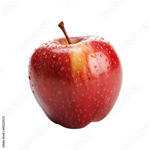 red apple isolated on white