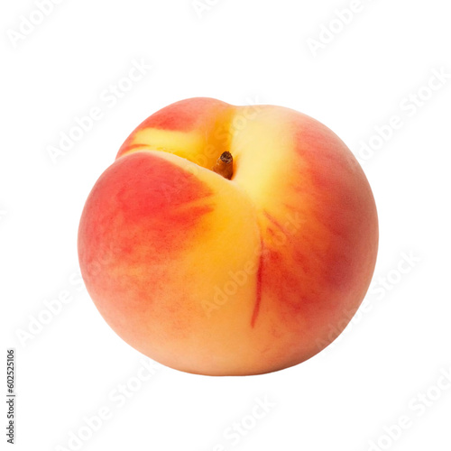peach isolated on white background