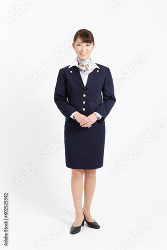 Fotografie 制服を着た笑顔の女性