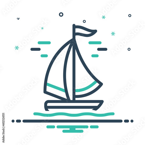 Mix icon for sailing 