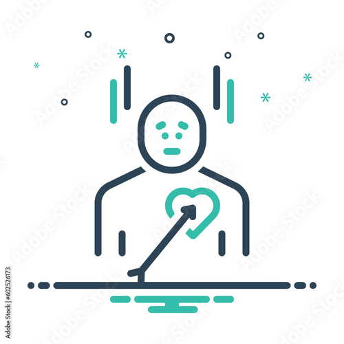 Slika na platnu Mix icon for exactly