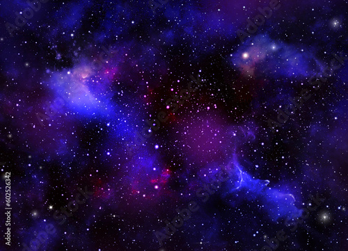 Fototapeta Naklejka Na Ścianę i Meble -  A space of the galaxy ,atmosphere with stars at dark background	