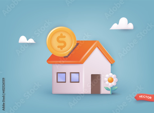 People Invest Money in Real Estate Property. House Loan, Rent and Mortgage Concept.