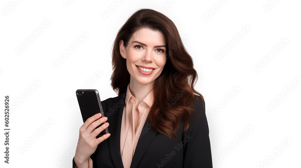 Business, finance and employment, female successful entrepreneurs concept, using mobile phone to contact clients, Created using generative AI tools. Business, finance and employment, female successful entrepreneurs concept, using mobile phone to contact clients, Created using generative AI tools.