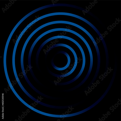 Blue Stripe Spiral Texture, Appear from Dark