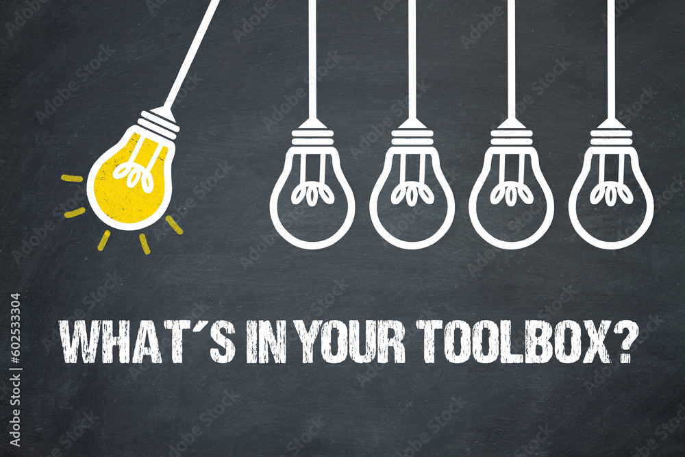 Fototapeta premium What's in your toolbox? 