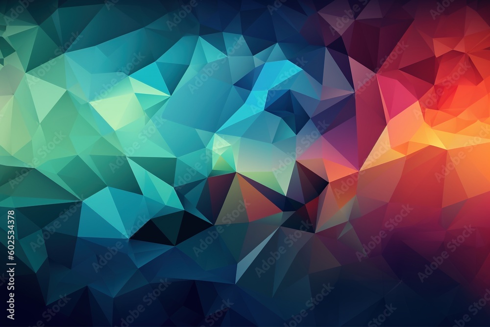 colorful abstract polygonal background -Ai