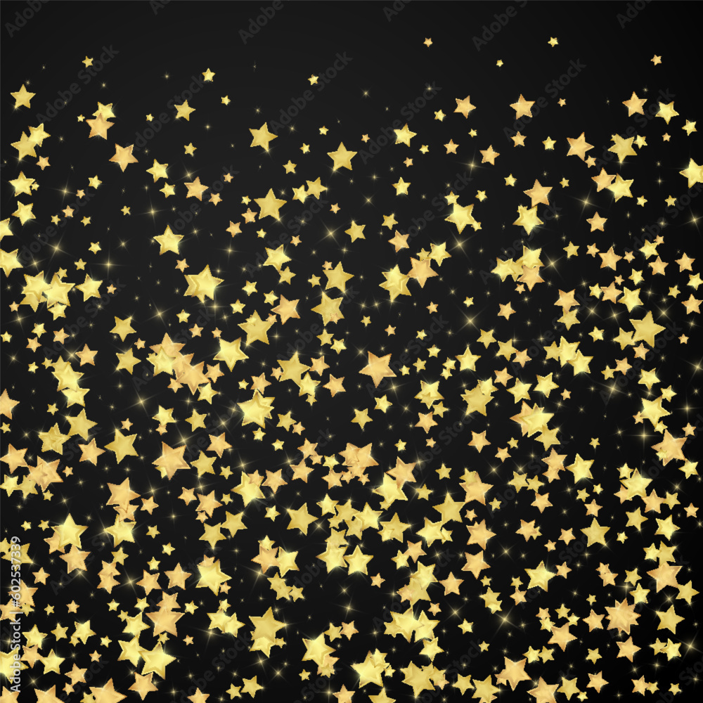 Magic stars vector overlay. Gold stars scattered Magic stars vector overlay. Gold stars scattered