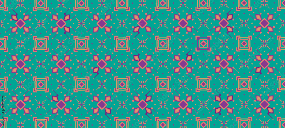 geometric abstract pattern for clothing, fabric, background, wallpaper, wrap, batik